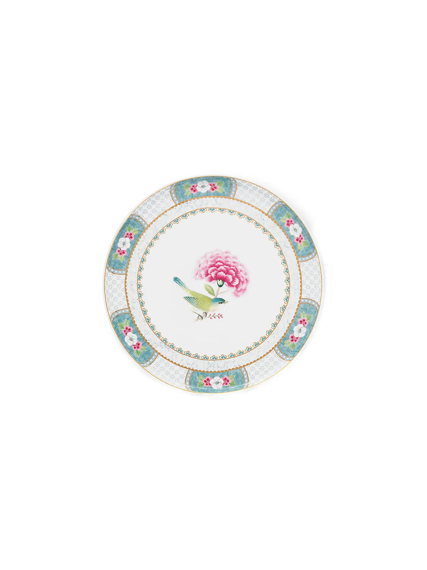 PIP STUDIO | Mini Tortenplatte BLUSHING BIRDS 21cm Blau | weiss